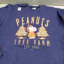 Snoopy Peanuts Tree Farm Christmas Retro Style Sweatshirt, Size L