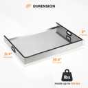 Stanbroil 30"x22"x3" Stainless Steel Stove Top Cover - Exact Fit for 30" Stoves, Anti-Slip Design, Kitchen Organizer, Heavy Duty, Easy to Clean, Safety Features