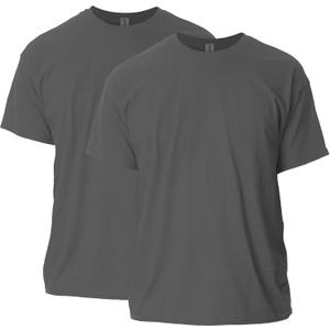 Gildan Adult Ultra Cotton T-Shirt, Style G2000, Multipack (Large, Charcoal)