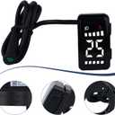 Electric Bike LCD Display, LCD Display Meter, DZ40 LCD Display E Bike Screen, E-Bike Display Meter Control Panel Electric Scooter Panel Screen for Electric Bikes