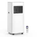 10000 BTU 3-IN-1 Portable Air Conditioner, Cools up to 450 Sq.Ft, Portable AC with Remote, LED Display, 24H Timer, Installation Kits & Screwdriver, No Wall Required, Ideal for Home & Office