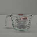 Pyrex 4-Cup Glass Measuring Cup For Baking and Cooking, Dishwasher, Freezer, Microwave, and Preheated Oven Safe, Essential Kitchen Tools