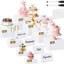 8Pcs Buffet Risers, Large Food Risers for Buffet Table, Acrylic Cube Boxes Display Nesting Risers with Hollow Bottoms, Dessert Cake Display Stand Riser Set for Party Jewelry Collectibles White (3",4",5",6",7",8",9",10")