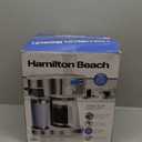 Hamilton Beach 2-Way Programmable Coffee Maker, 12 Cup Glass Carafe And Single Serve Coffee Maker, White with Stainless Steel Accents, 49933