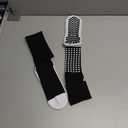 LUX Anti Slip Soccer Knee Socks,Non Slip Football/Basketball/Hockey Sports Grip Socks (Black)