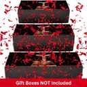 Razzle-Dazzle, Confetti Explosion Gift Box Insert 3pk Gold (DIY). Show Them How Much You Cherish Them With Our Exploding Surprise Confetti Add-On. (Red: 3 Pack)