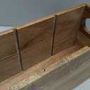 DRASTAR Silverware Holder, Acacia Wooden Utensil Caddy, Silverware Organizer Countertop, Cutlery Holder for Party, Fork Spoon Knife Organizer