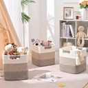 11 Inch Storage Cubes, 6 Pack Cube Storage Bins for Organizing, Cotton Rope Woven Baskets for Shelves, Bathroom, Kids Room, Closets, Baby Nursery