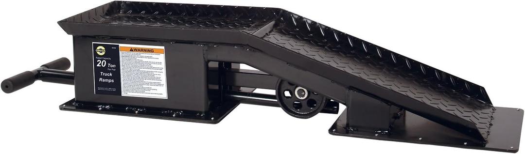 Omega 93200 Black Truck Ramp - 20 Ton Capacity