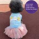 cyeollo Dog Easter Dress Cute Eggs Holiday Easter Day Pet Outfits Puppy Clothes Tulle Dog Dresses for Small Dogs