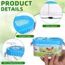 6 Pack Bug Catcher Kit for Kids Bulk Insect Habitat Viewer with Magnifying Glass Vents Portable Bug Collection Cage with Lanyard Nature Outdoor Explorer Set for Boys Girls Birthday Gift(Yellow，Blue)
