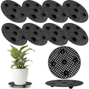 ZYNERY 10 PCS Plant Level Pot Elevator, Planter Stands for Outdoor Plants, Flower Plant Pot Saucers for Patio, Plant Trays for Pots, Pot Stand for Plants Indoor, Plant Risers for Pots Outdoor (7.87in)