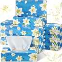 Yinder 12 Packs Facial Tissue Boxes 1560 Sheets Soft Facial Tissue Bulk for Teacher Classroom Spring 2 Ply 130 Sheets Disposable Travel Tissues Bulk for Weeding Car Household Kitchen(Beautiful Lily)
