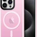 7 x CACOE Magnetic Case for iPhone 15 Pro Max 6.7 inch-Compatible with MagSafe & Magnetic Car Phone Mount,Not Yellowing Anti-Scratch (Pink)