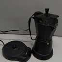 Lemosae Coffee Pot 6 Cup Electric Espresso Coffee Maker Italian Moka Maker 300ml Portable Aluminum Espresso Machine Cafetera Moka Pot with Detachable Base, Gift for Home Travel(Black)