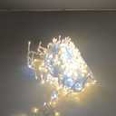 Marchpower Cluster Christmas Lights String, 32Ft 500LED 9 Modes Waterproof Christmas Tree Lights Warm White Twinkle Lights Plug in for Outdoor Indoor Outside Garland Xmas Decorations