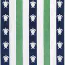 cabanana Large Beach Towel Oversized - Cotton Velour 35 x 70 Inch Sea Turtle Striped Terry Pool Towel, Cabana Soft Swimming Towel for Adults Women Men (Navy Feldspar)