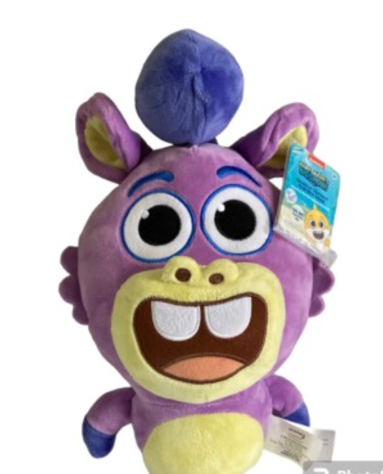 NWT Baby Shark Big Show Purple Chucks Fin Friend Plush Stuffed Animal Toy 8"
