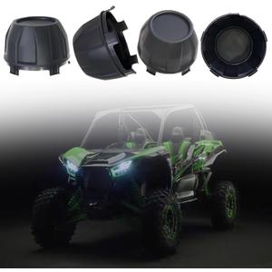 Tire Wheel Hub Caps for Kawasaki Black Dust Center Hub Cap Covers 4PCS fit for Kawasaki Teryx KRX 1000 2020 2021 2022 2023 2024 Replace 11065-1341