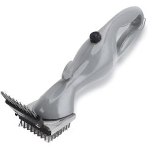 Barbecue Grill Steam Brush,Heavy Duty BBQ Cleaner for Grates Powerful Cleaning Brush Non Scratching Scraper Grate Gas Charcoal Electric Grills Grease Removal Scrubber Deep Cleans
