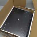 LAATOOREE Nightstand Set of 2, Small Bed Side Table with Arch Door, Mid-Century End Table with Wood Legs for Bedroom, Small Space (Black)