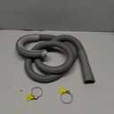 10FT Washing Machine Drain Hose, Universal Dishwasher Hose Extension Kit with 1 U-Bend Holder, 1 Extension Adapter and 4 Hose Clamps