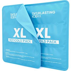 Reusable Ice Pack for Injuries | 11" x 14.5" - 2 Pack XL | Hot & Cold Pack | Large Ice Pack for Back Pain Relief, Soft Ice Packs Reusable, Flexible When Frozen