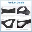 Anti Snoring Chin Strap for CPAP Users with Adjustment,Anti Snoring Chin Strap for Sleeping Comfortable Stop Snoring Solution, Anti Snoring Devices Breathable and Durable,Snore Stopper, M