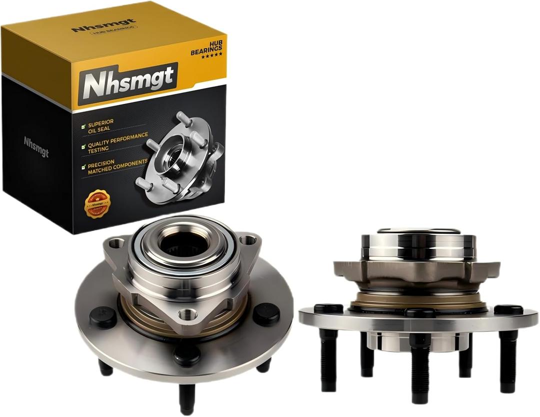 515072 Front Wheel Hub Bearing Assembly Compatible with Ram 1500 2002 2003 2004 2005 2006 2007 2008 Non-ABS 5 Lugs 2pcs