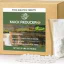 Muck Reducer - 15LB Natural Sludge Solution Tablets for Ponds & Lakes, Away Muck & Odor Control, Safe for Aquatic Life, Wildlife & Recreation, Treats Up to 90,000 Sq Ft