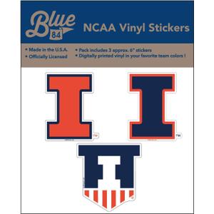 Blue 84 NCAA 6" Vinyl Sticker 3-Pack