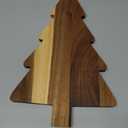 Amosfun Christmas Tree Charcuterie Board Xmas Cutting Board Fruit Tray Wooden Cheese Appetizer Tray Sushi Serving 9.5 x 15 Inch