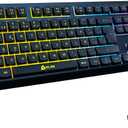 KLIM Chroma Wireless Spanish (Espaa) Keyboard, RGB Backlit Wireless Keyboard, Rechargeable Battery, Quiet, Water-Resistant, Plug & Play for PC, Mac, PS4/PS5