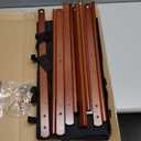 Bamboo Luggage Rack for Suitcases, Foldable & Easy to Assemble Suitcase Stand, Heavy Duty and Space-Saving Luggage Holder for Guest Room, Bedroom, Hotel (Brown 2 Pcs)