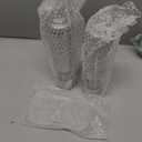 Latent Epicure Electric Salt & Pepper Grinder Set  Battery Operated Stainless-Steel Mills & Shakers with Light, Adjustable Ceramic Grinders & Acrylic Rest Tray