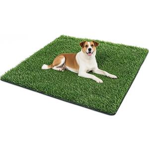 Dog Grass Pad, 50.1x30.5In Fake Grass for Dogs, Artificial Grass Pee Pad for Puppies Potty Training Indoor Outdoor