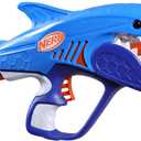 NERF Junior Wild Sharkfire, Easy Play Dart Blaster, 8 Nerf Elite Darts, Nerf Blaster Shark Toys for 6 Year Old Boys & Girls & Up, Outdoor Toys