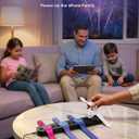 Doohoeek Charging Station for MagicBand+ Plus Magic Band, 4-in-1 Charger Portable for Disneyland MagicBand Plus, 90 Min Full Charging Dock for Magic Band+ Disney-World Family (Black, 4-Slot)