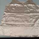 Camisoles For Women Summer Tops Trendy Spaghetti Strap V Neck Satin Sleeveless Soft Casual Womens Basic Cami Tops Beige M