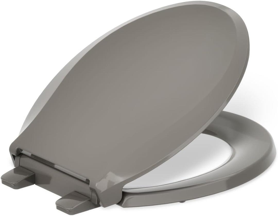 KOHLER 4639-RL-K4 Cachet ReadyLatch Round Toilet Seat Soft Close, Cashmere