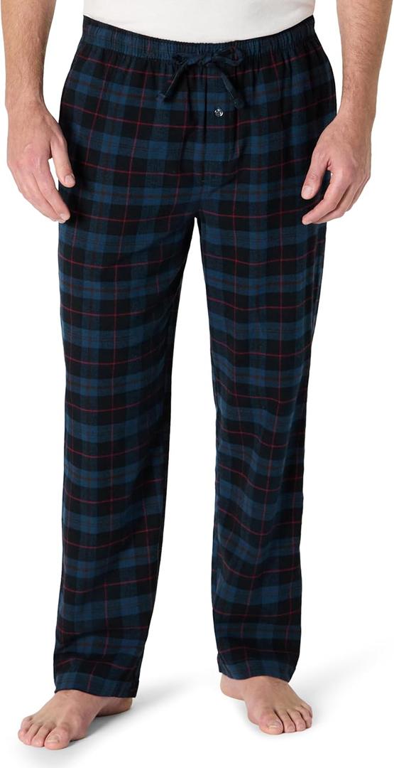 Amazon Essentials Men's Breathable Flannel Pajama Pant, Relaxed Fit, Drawstring, Cotton (XL)