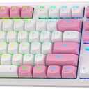 Redragon K762 Wireless Gasket Gaming Keyboard w/Hype Screen & Knob, 104 Keys Mechanical Keyboard, Easy-Control 1.14 TFT Info Display, 5-Layer Noise Dampening, Round PBT Keycaps, Custom Linear Switch