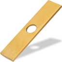 KWODE 10Gold Square Hole Cover Deck Plate for Kitchen or Bathroom Sink, Stainless Steel Escutcheon Plate for Covering Unused Mounting Holes