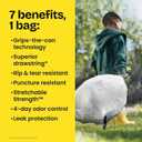 Glad ForceFlex Tall Kitchen Drawstring Trash Bags, 13 Gal, Fragrance Free, 80 Ct 