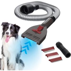 Penn-Plax VacGroom Pet Grooming and Shedding Vacuum Attachment Kit  Great for Dogs, Cats, and Your Furniture! Works With Almost All Vacuum Brands