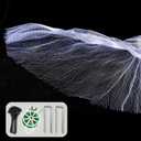 Bird Netting, 12 x 50 Feet, 1-inch Square Mesh, Heavy Duty Nylon Garden Protection Against Birds (12X50FT-1'')