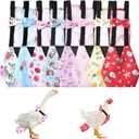 8 Pcs Chicken Diapers Bird Diaper Reusable Duck Diapers Waterproof and Adjustable Chicken Accessories Poultry(M)