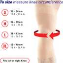 Neo-G Knee Sleeve for Daily wearing, Sports - Good for Sprains, Strains, Weak Muscles - Knee Sleeves for Men Women - Airflow (Beige) Medium: 34 - 38 CM