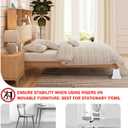 ANNKUT 6 Inch Heavy Duty Bed Risers, Furniture Risers for Desk, Chair, Table or Sofa, Couch Lift Risers, Supports up to 2200 lbs per Leg(4 Pack White)