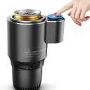 2 in 1 Smart Car Cup Warmer Cooler, 12V 36W Car Cooling and Heating Cup Mug Holder, Touch Control, Universal Intelligent Car Heated Cooling Travel Mug for Water Coffee Beverage
